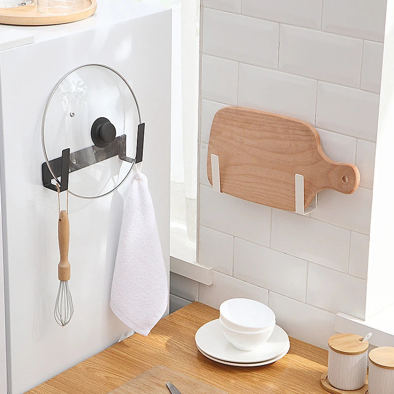 Porte Couvercle De Cuisine Mural Minimaliste En Métal