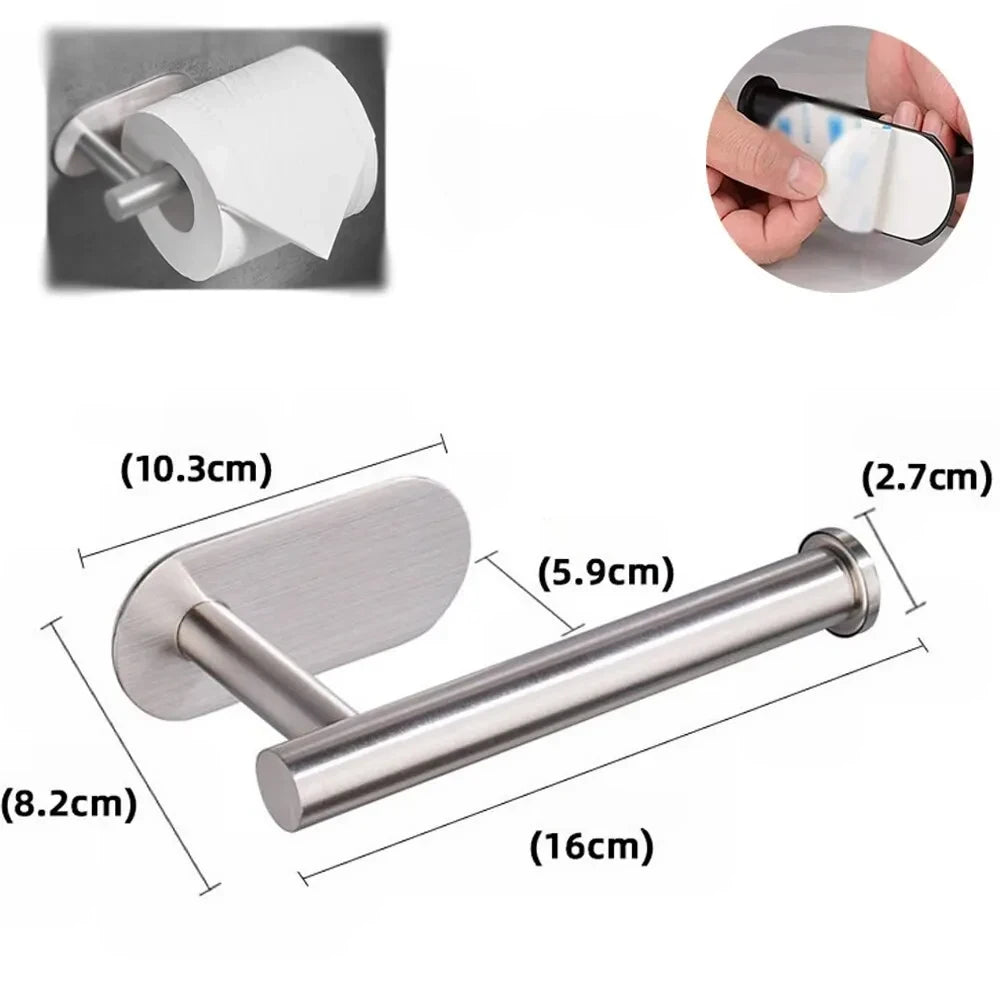 Porte Papier Toilette Mural Métal En Acier Inoxydable