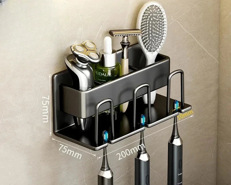 Porte-Brosse À Dents Électrique Mural Multifonction Avec Rangement