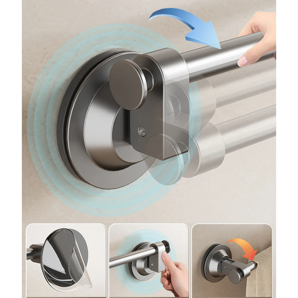 Barre Porte-Serviettes Murale En Acier Inoxydable