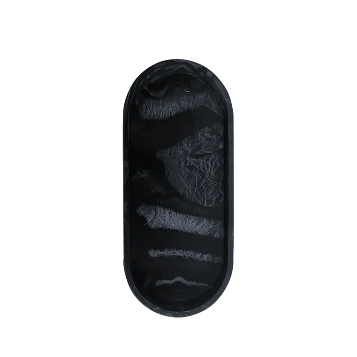 Plateau Multifonctions Noir Et Marbré Design Pour Salle De Bain