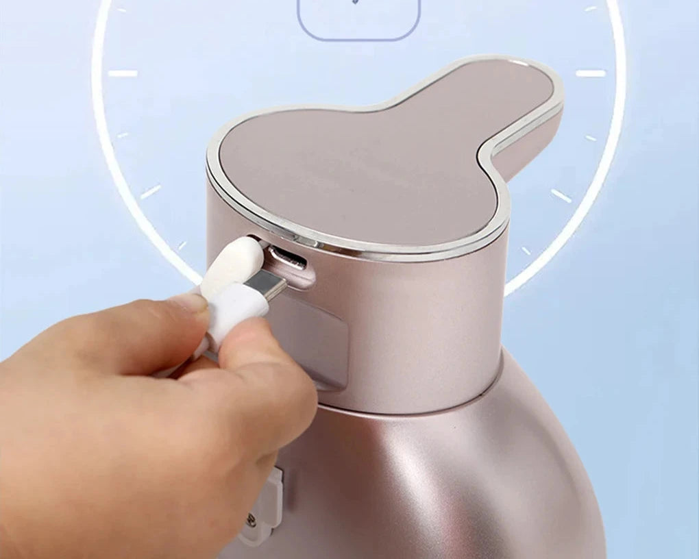 Distributeur De Savon Mural Ou Sur Table En Plastique Blanc
