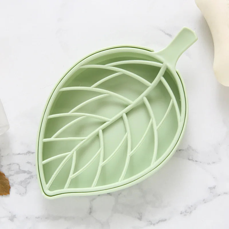 Porte-Savon En Forme De Feuille Avec Égouttoir