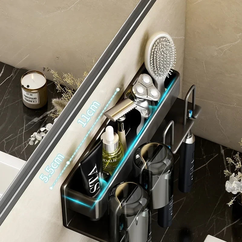 Porte-Brosse À Dents Électrique Mural Multifonction Avec Rangement