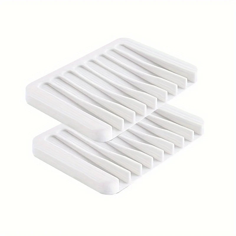 Porte-Savon Antidérapant En Silicone Lot De 2