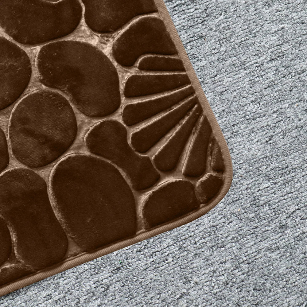 Tapis De Salle De Bain Avec Motif Coquillage Antidérapant