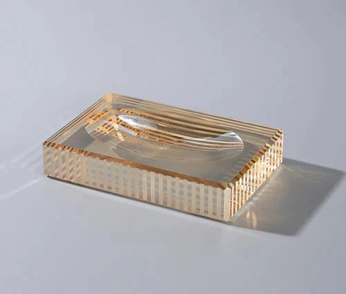Porte-Savon En Cristal Avec Facettes Pour Salle De Bain