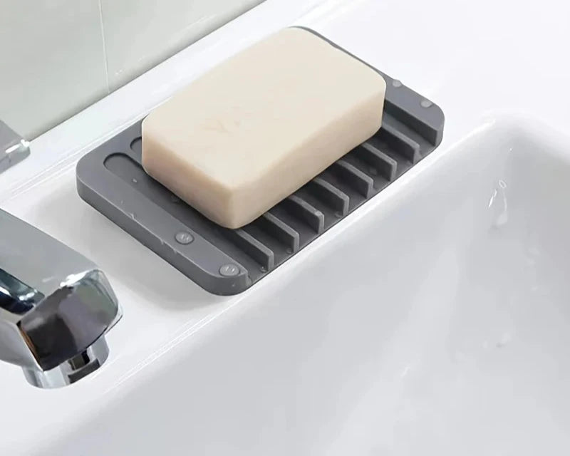 Porte-Savon Antidérapant En Silicone Lot De 2
