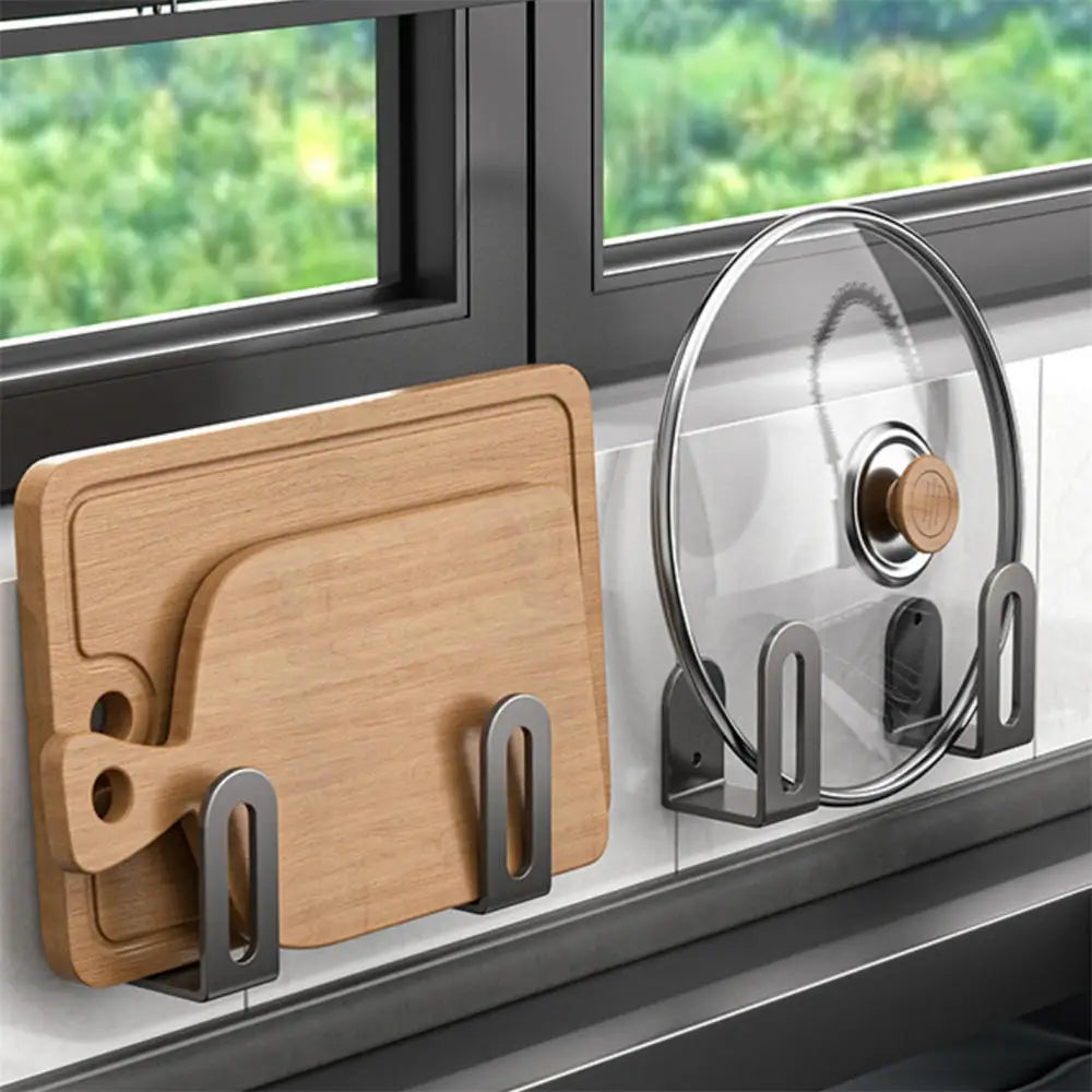 Porte Ustensile, Couvercles Et Planche À Découper En Acier Inoxydable