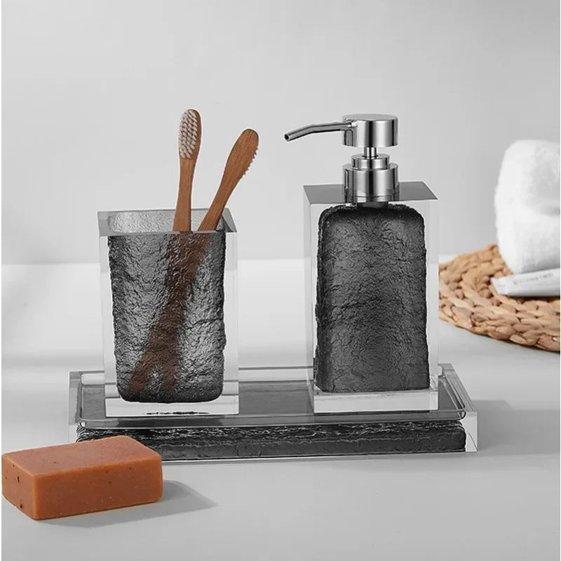 Kit Accessoires Salle de Bain Luxueux - 3 Eléments
