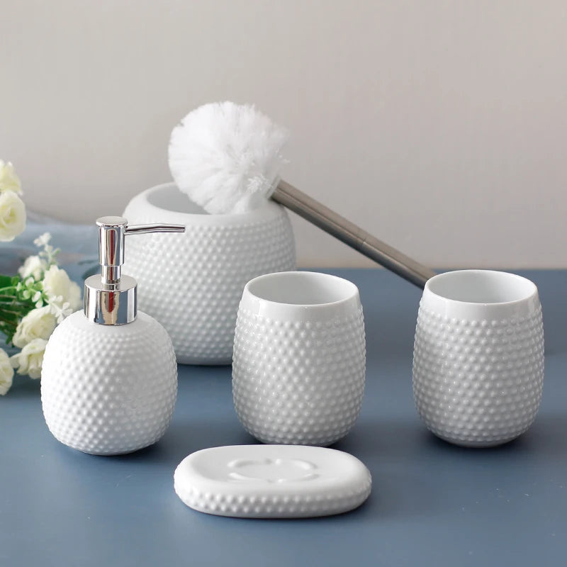 Kit Accessoires pour Toilette en Céramique