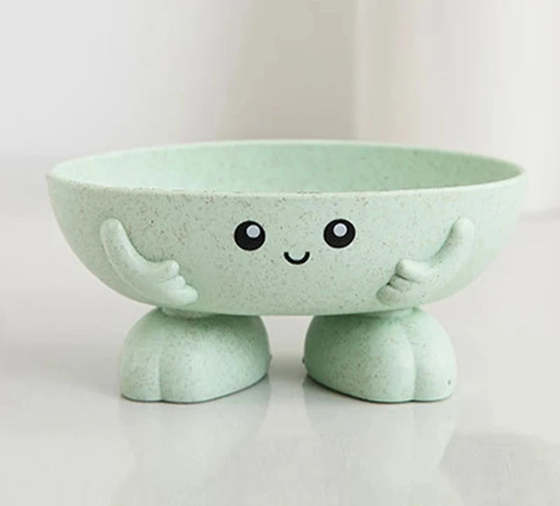 Porte-Savon Mignon En Forme De Bol Avec Pieds Antidérapants