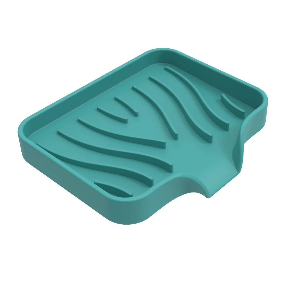 Porte-Savon Antidérapant En Silicone Rainuré