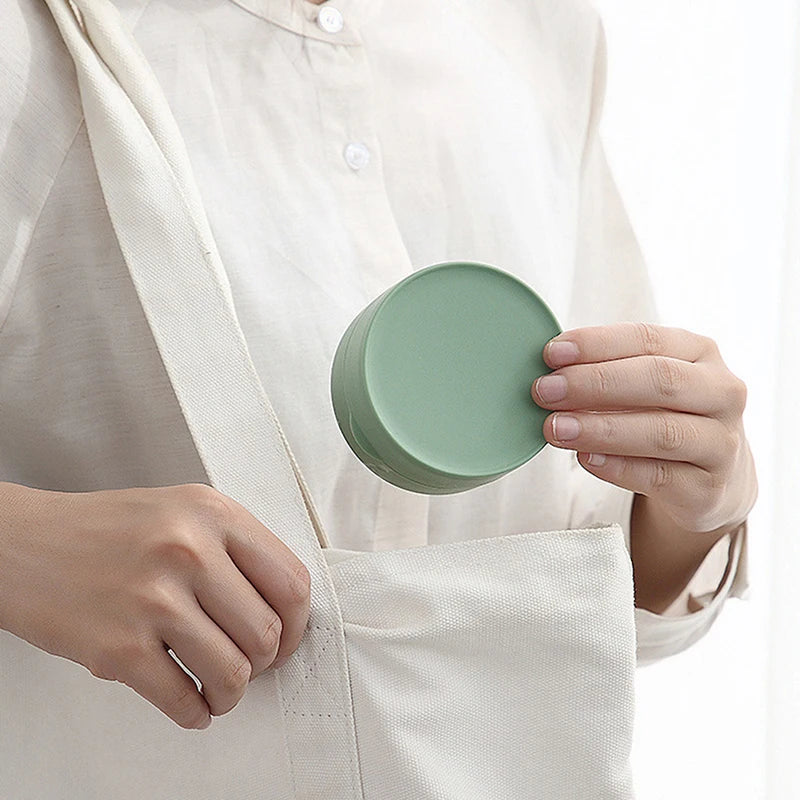 Porte Savon De Voyage Rond En Plastique Coloré