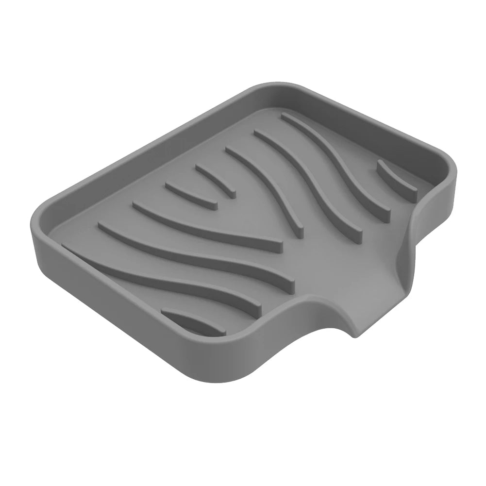 Porte-Savon Antidérapant En Silicone Rainuré