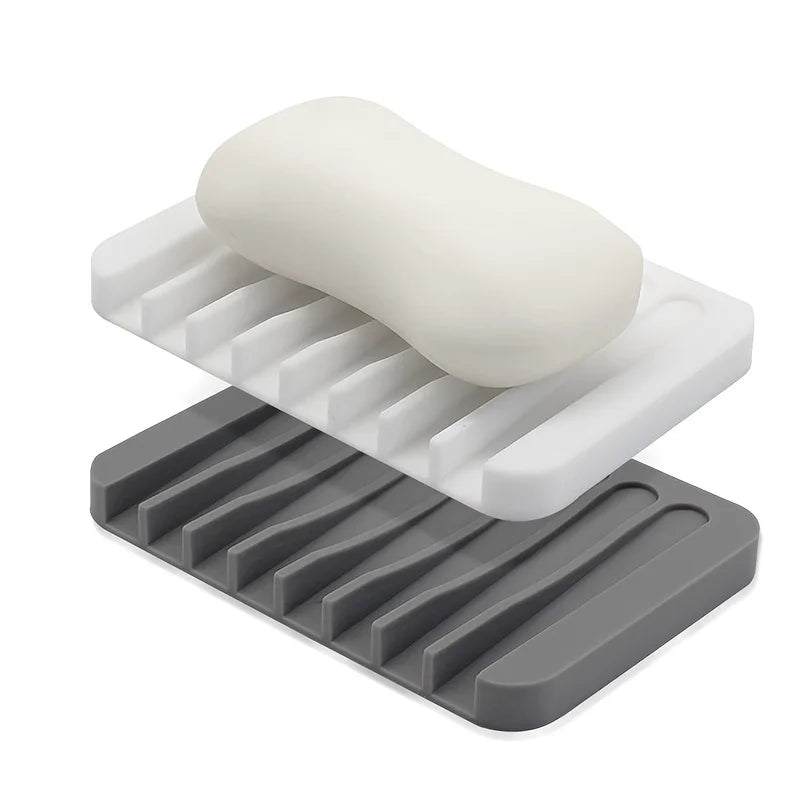 Porte-Savon Antidérapant En Silicone Lot De 2