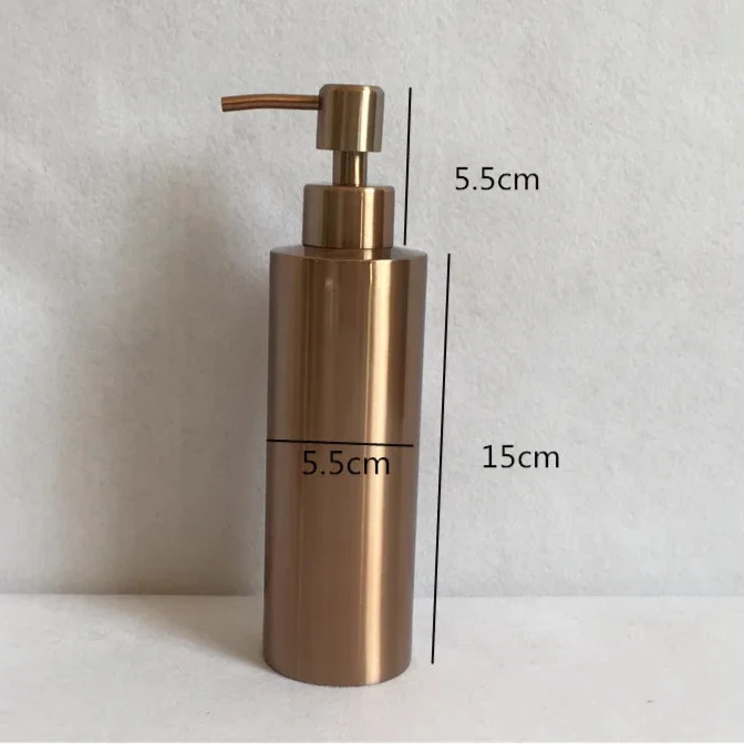 Distributeur De Savon Luxe En Métal Cuivré 250ml/350ml/550ml