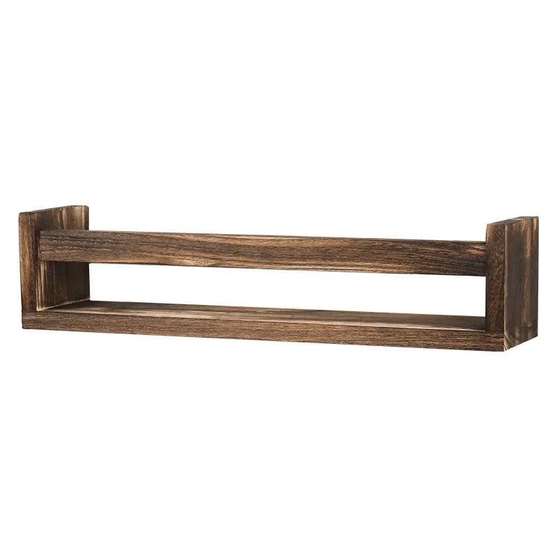 Porte Epices En Bois Naturel Mural