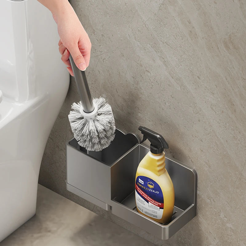Kit Brosse de Toilette Mural Solo ou 2 en 1