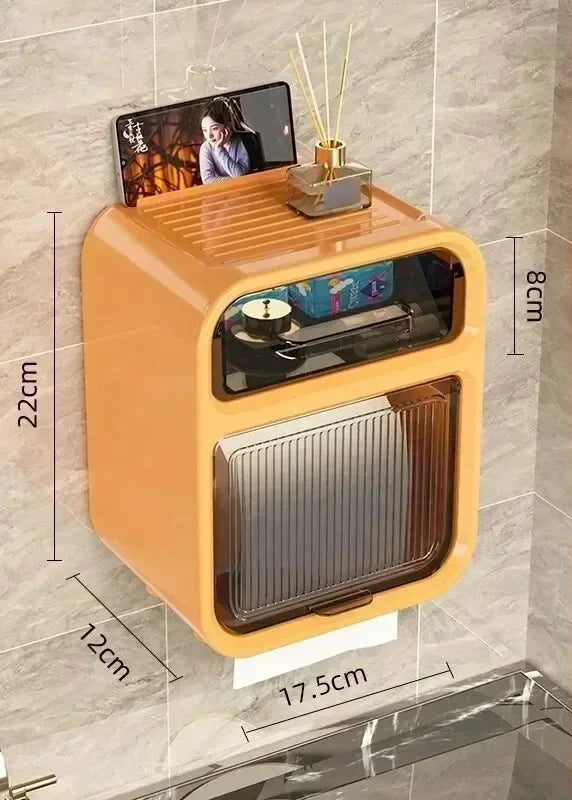 Distributeur Papier Toilette Multifonction Murale Design