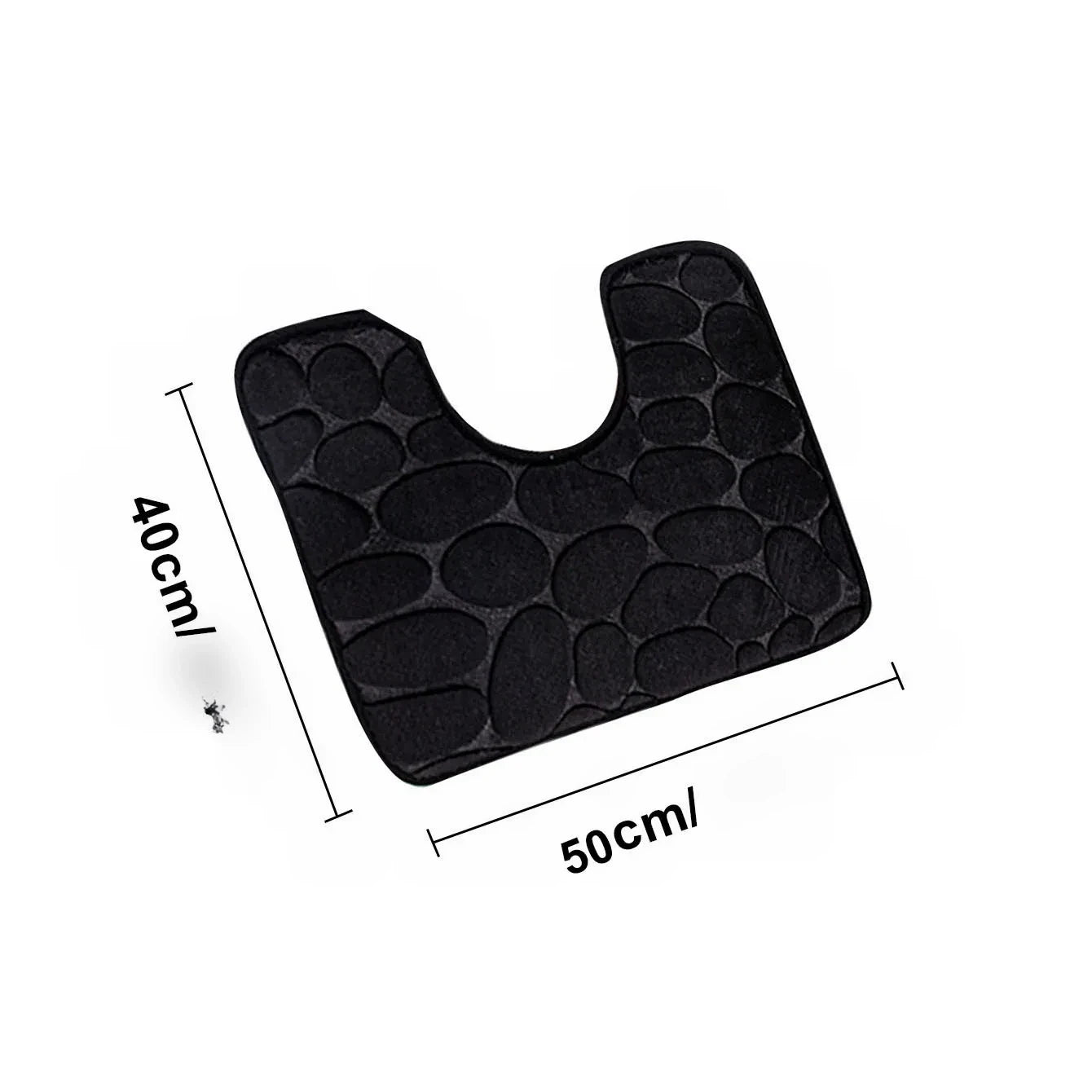 Tapis Pour Toilette Antidérapant Design Galets