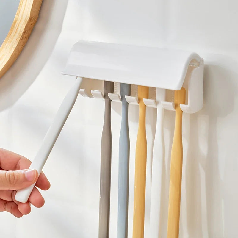 Porte-Brosses À Dents Mural Avec Couvercle