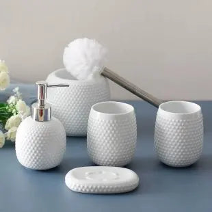 Kit Accessoires pour Toilette en Céramique
