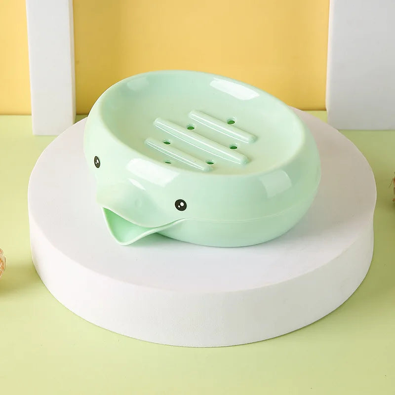 Porte-Savon En Céramique Animalier Design Sourire Avec Drainage