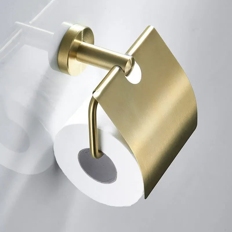 Porte Papier Toilette Avec Couvercle Métal Et Acier Moderne
