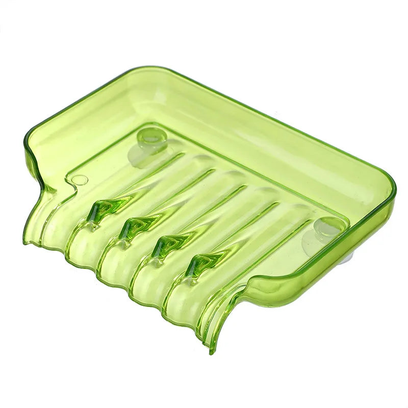 Porte-Savon Transparent Avec Ventouse Et Système De Drainage