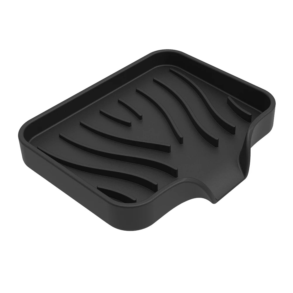 Porte-Savon Antidérapant En Silicone Rainuré