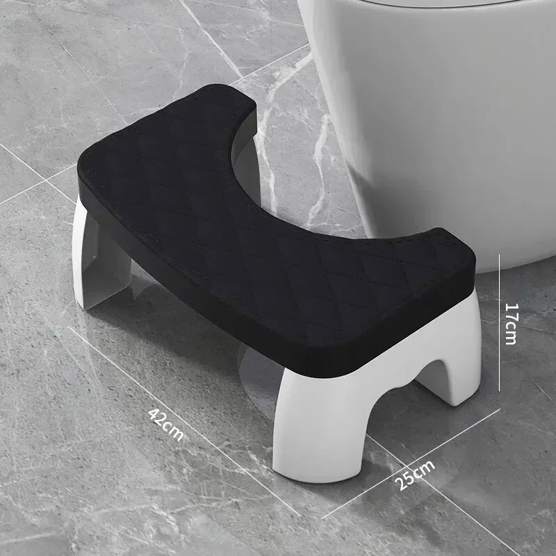 Tabouret Pour Toilette Réglable Ergonomique Avec Coussin Matelassé