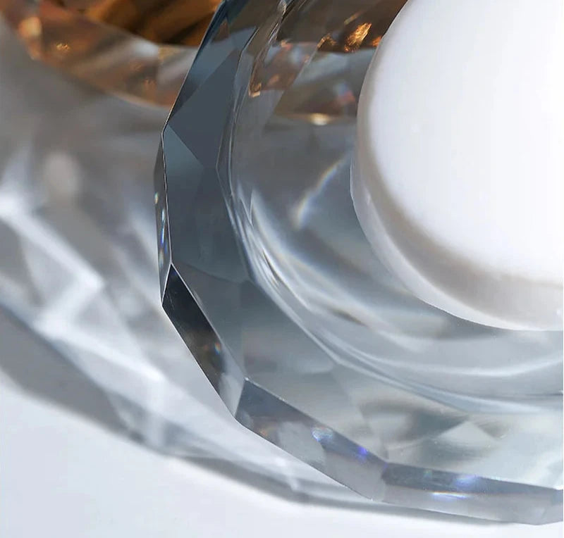 Porte-Savon En Cristal Avec Facettes Pour Salle De Bain