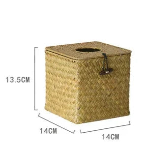 Boîte À Mouchoirs En Rotin Naturel Tressé Et Écologique