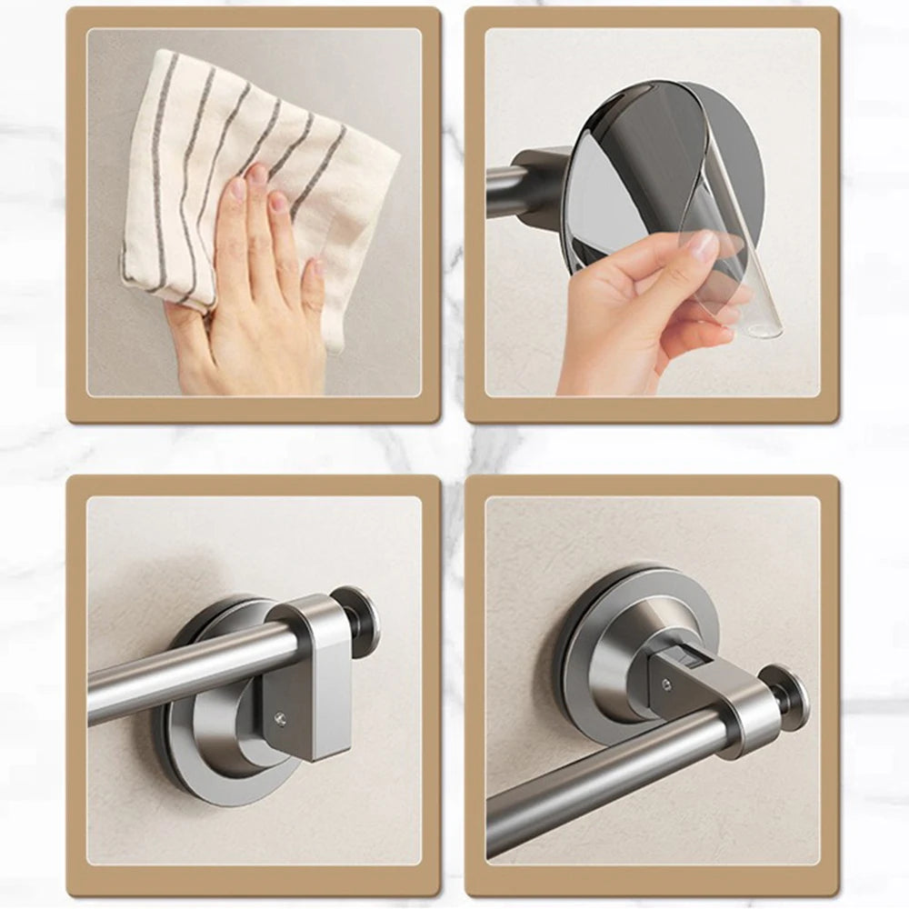 Barre Porte-Serviettes Murale En Acier Inoxydable