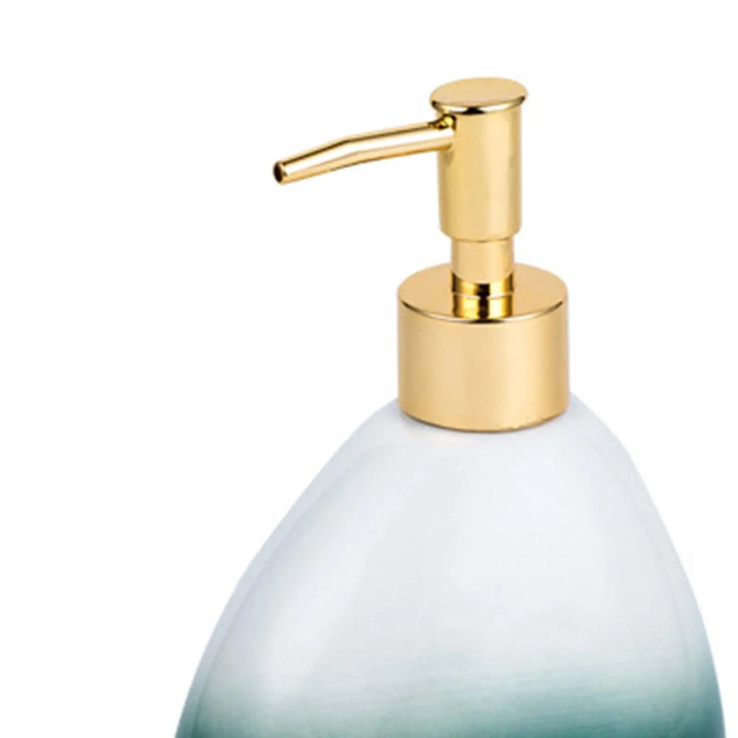 Kit Accessoires Salle de Bain Vert et Blanc Elégant