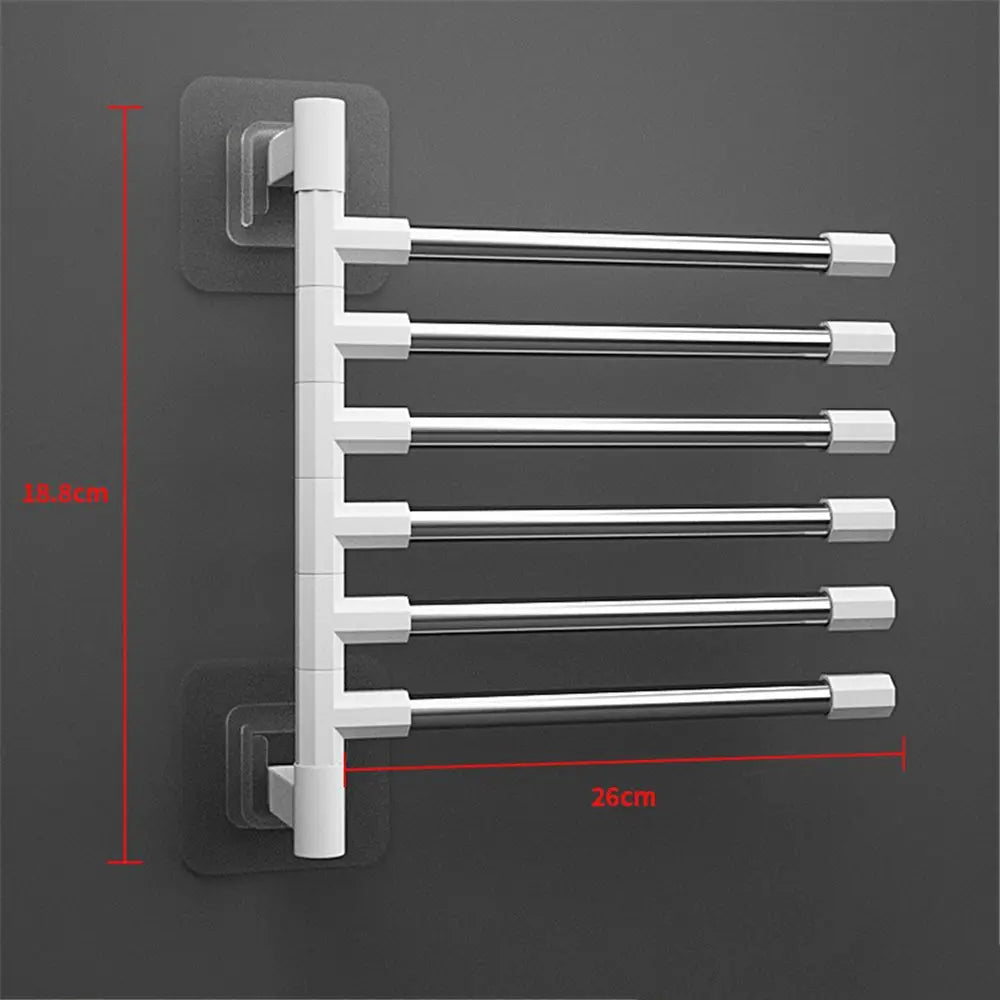 Porte-Serviettes Mural Pour Salle De Bain Rotatif