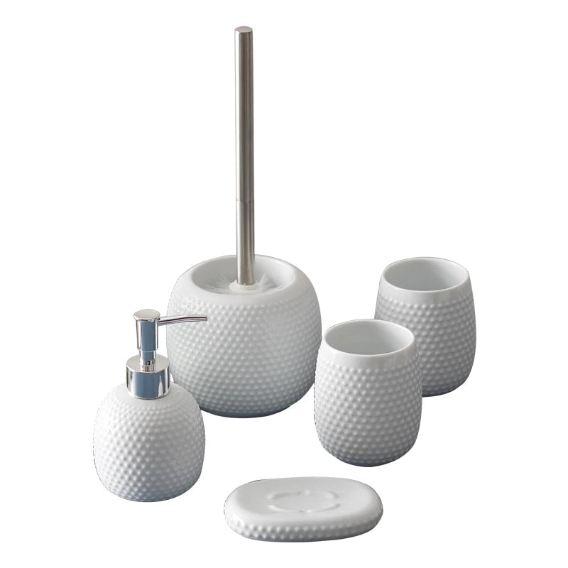 Kit Accessoires pour Toilette en Céramique