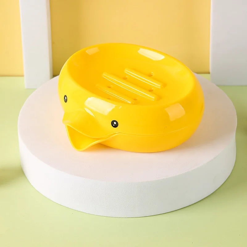 Porte-Savon En Céramique Animalier Design Sourire Avec Drainage