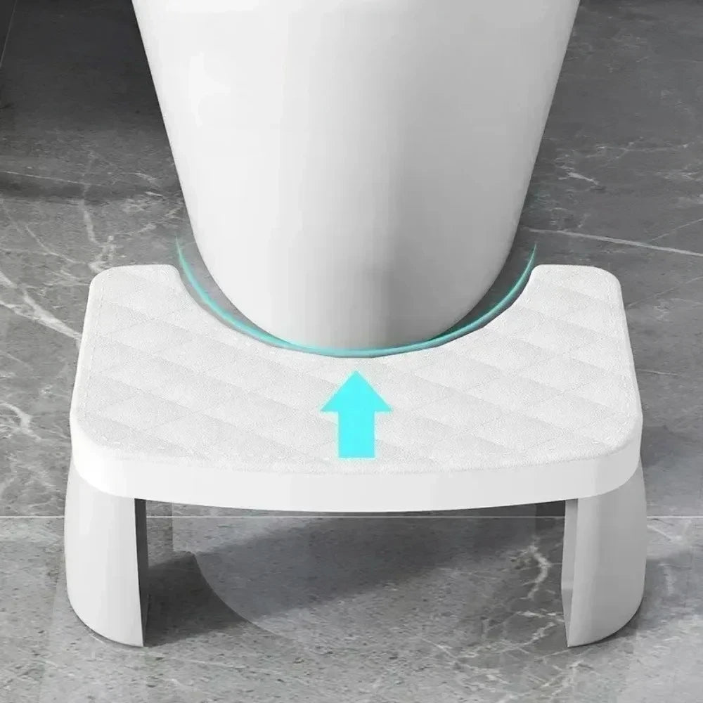 Tabouret Pour Toilette Réglable Ergonomique Avec Coussin Matelassé