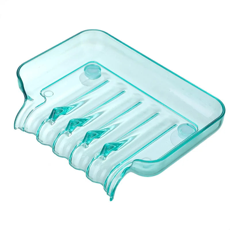 Porte-Savon Transparent Avec Ventouse Et Système De Drainage