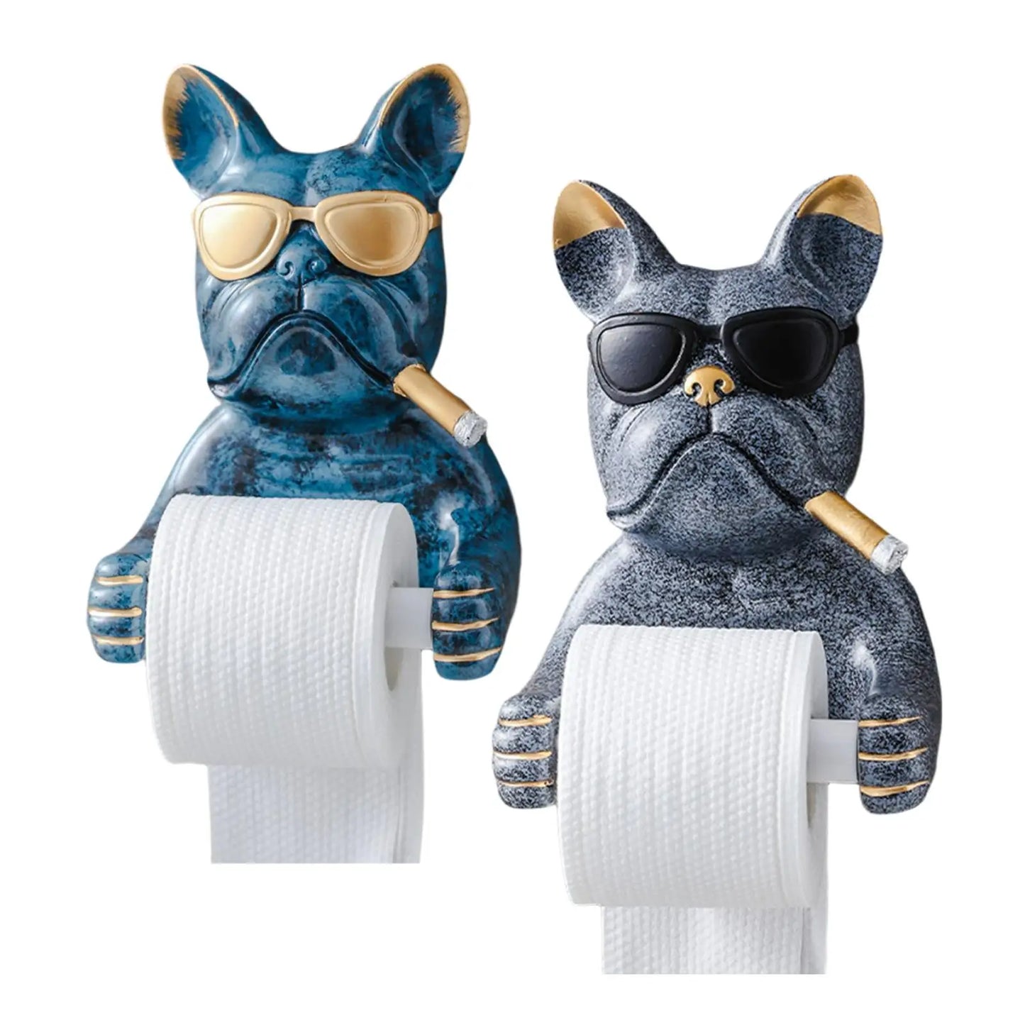 Porte Papier Toilette Design Bulldog