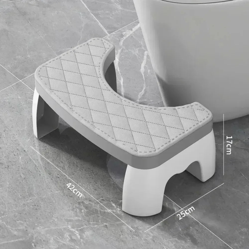 Tabouret Pour Toilette Réglable Ergonomique Avec Coussin Matelassé