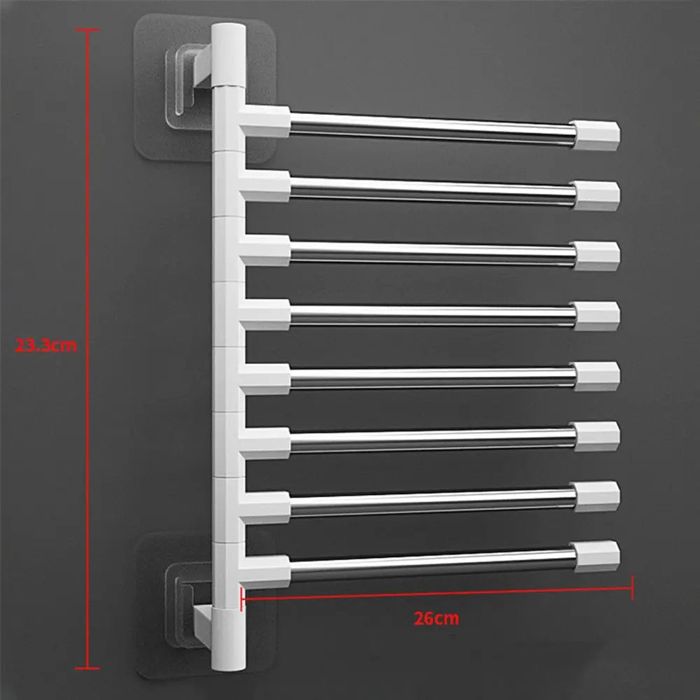 Porte-Serviettes Mural Pour Salle De Bain Rotatif