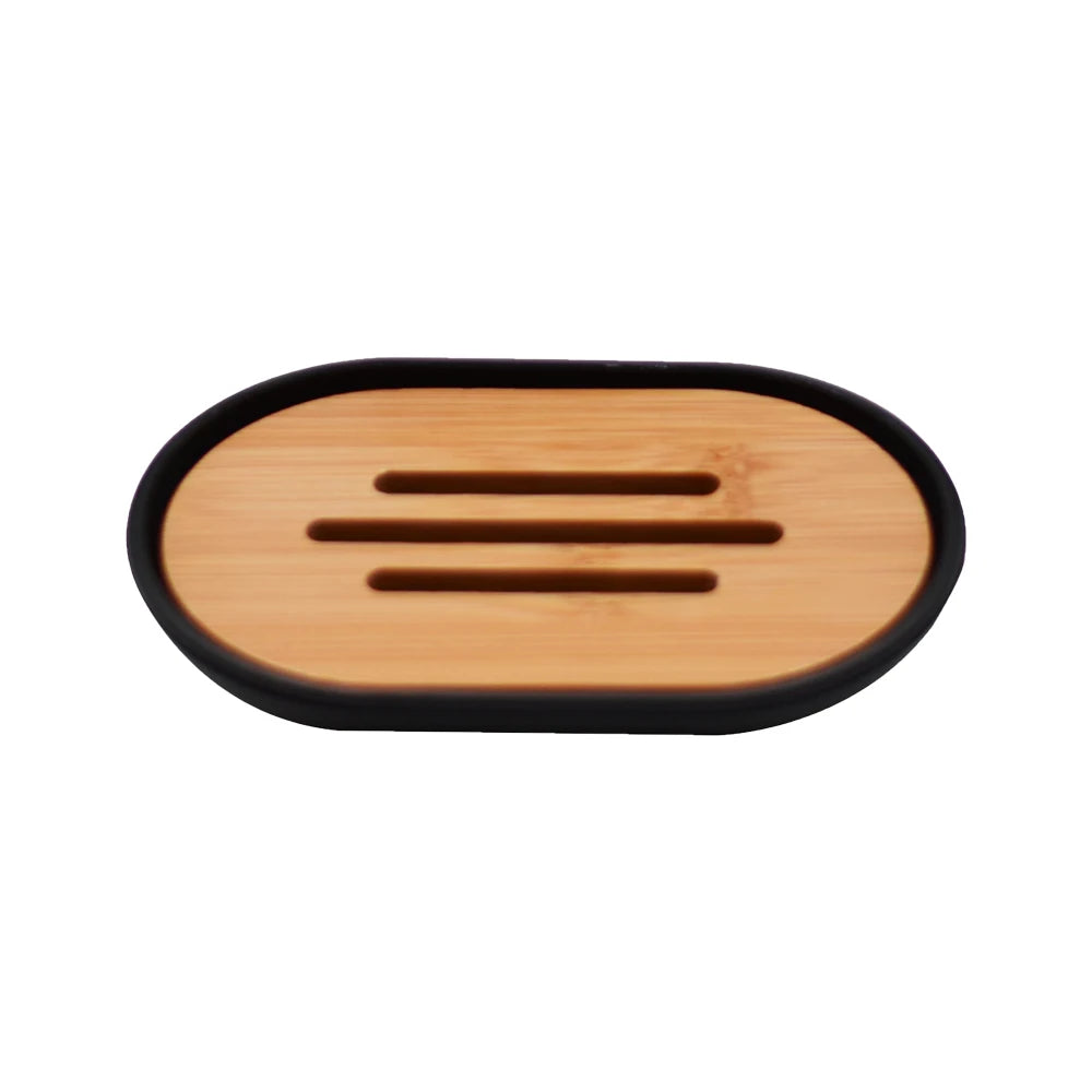 Porte-Savon En Bambou Et Résine Minimaliste