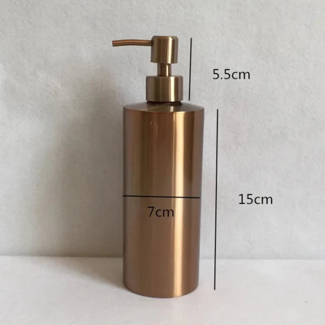 Distributeur De Savon Luxe En Métal Cuivré 250ml/350ml/550ml