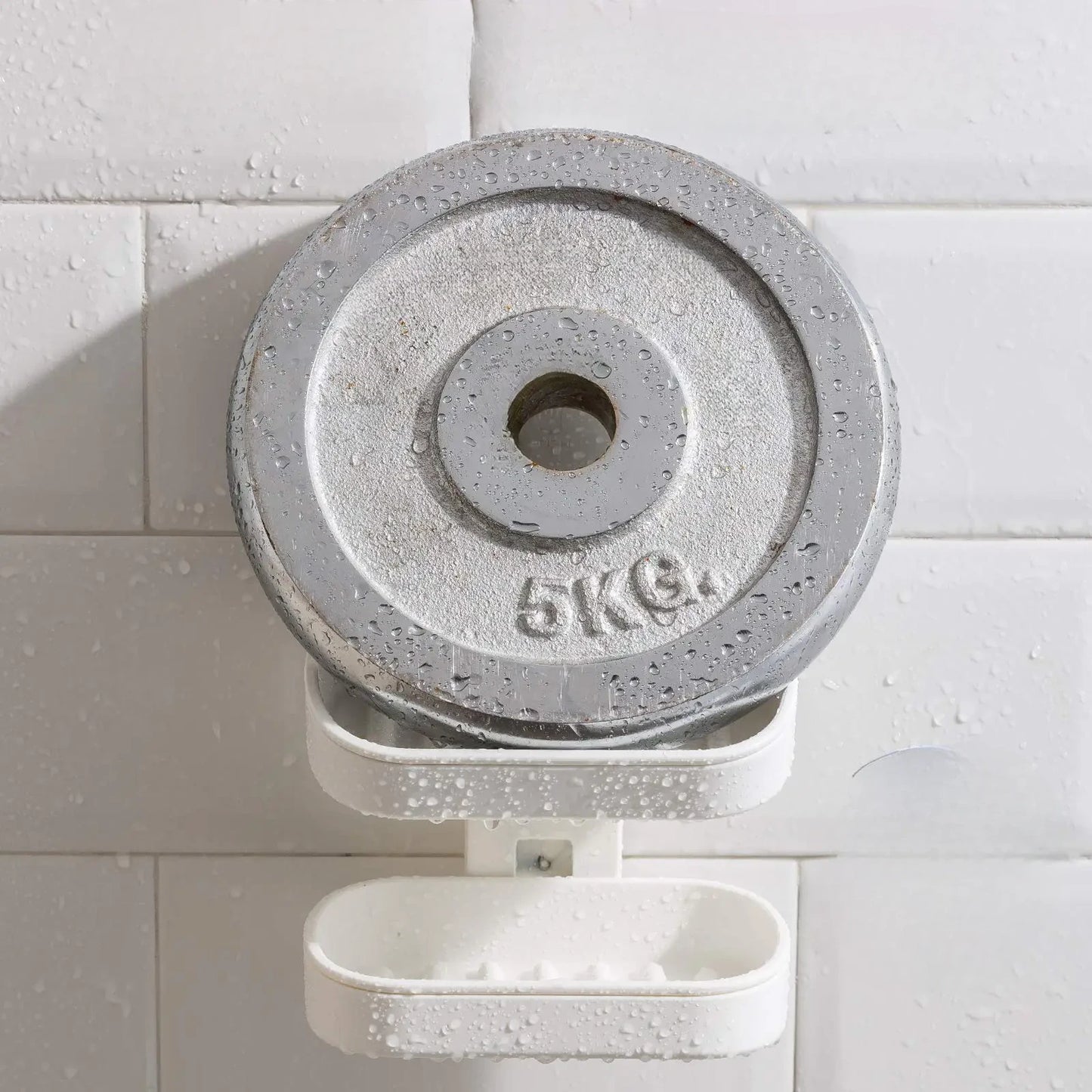 Porte-Savon Double Avec Ventouse Design Et Étanche