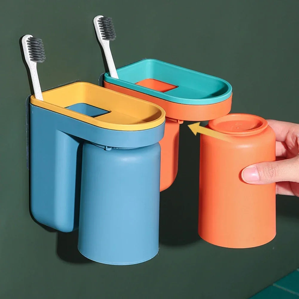 Porte-Brosse À Dents Coloré Avec Support Mural