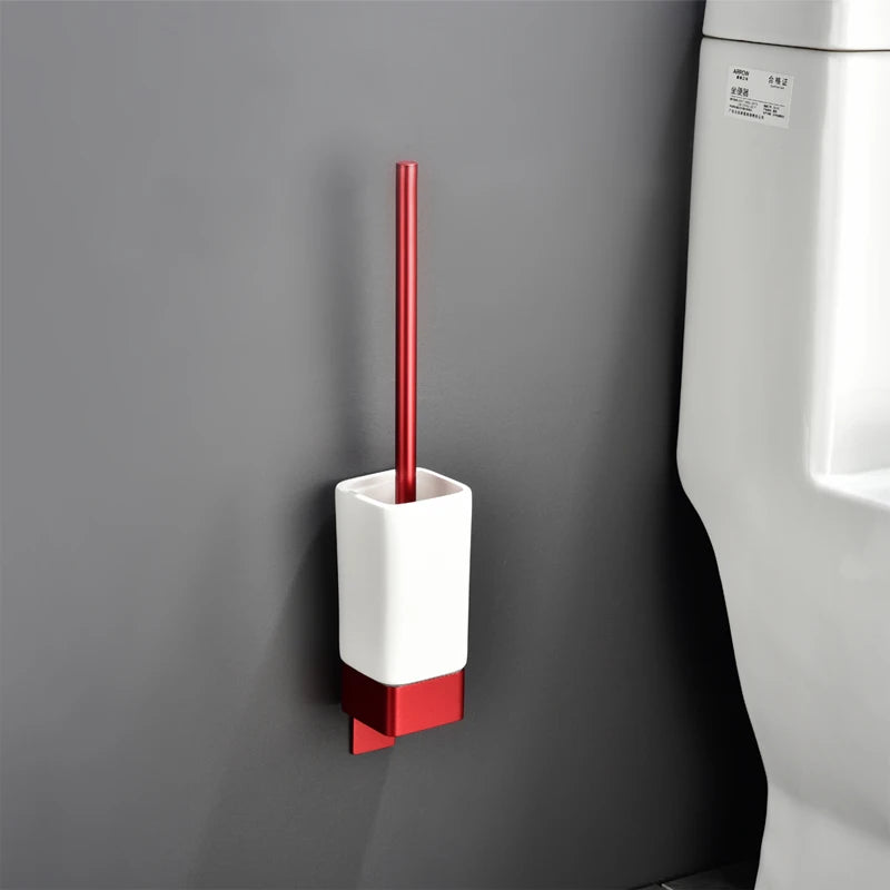 Kit Accessoires Salle De Bain Rouge Métallique