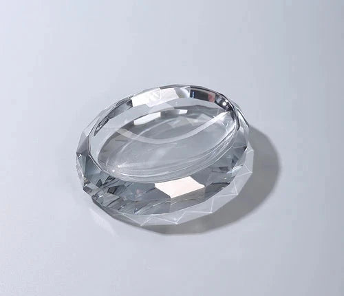 Porte-Savon En Cristal Avec Facettes Pour Salle De Bain